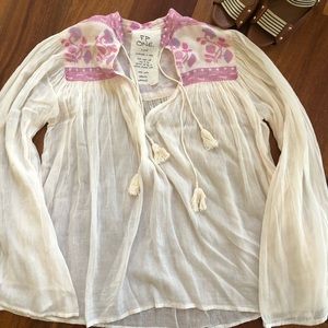 [Free People] Boho Soft Sheer Top